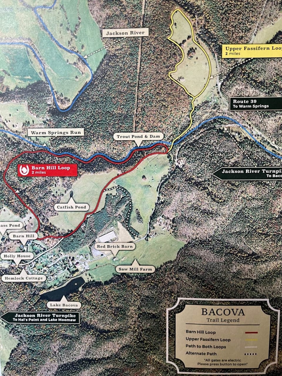 Barn Hill Loop Trail Map