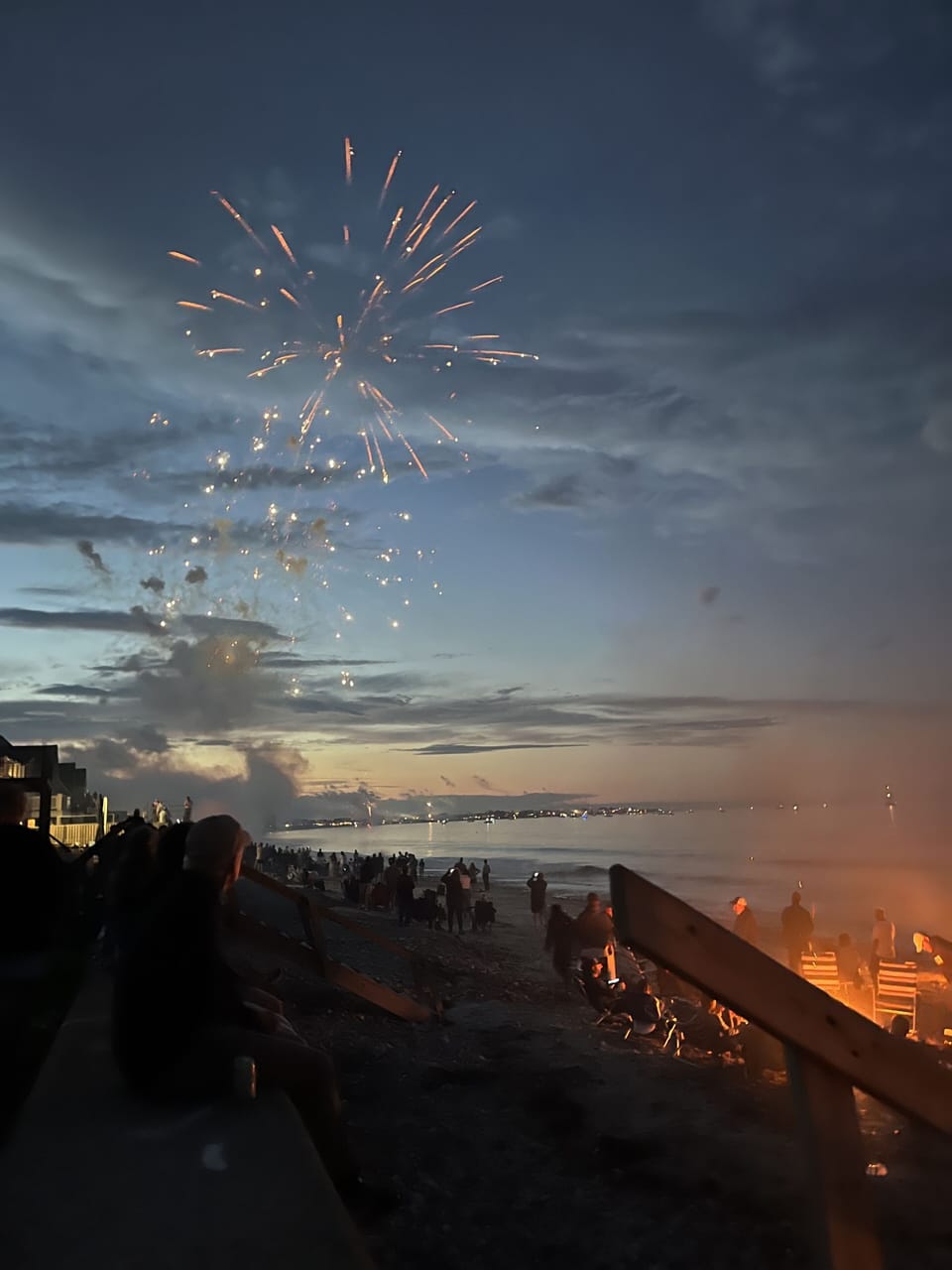 Beach Across the Street. Third of July festivities.  