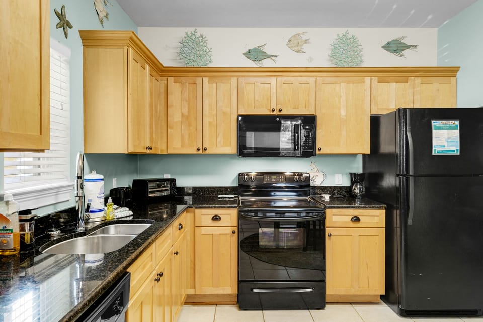 Kitchen has everything your chef needs