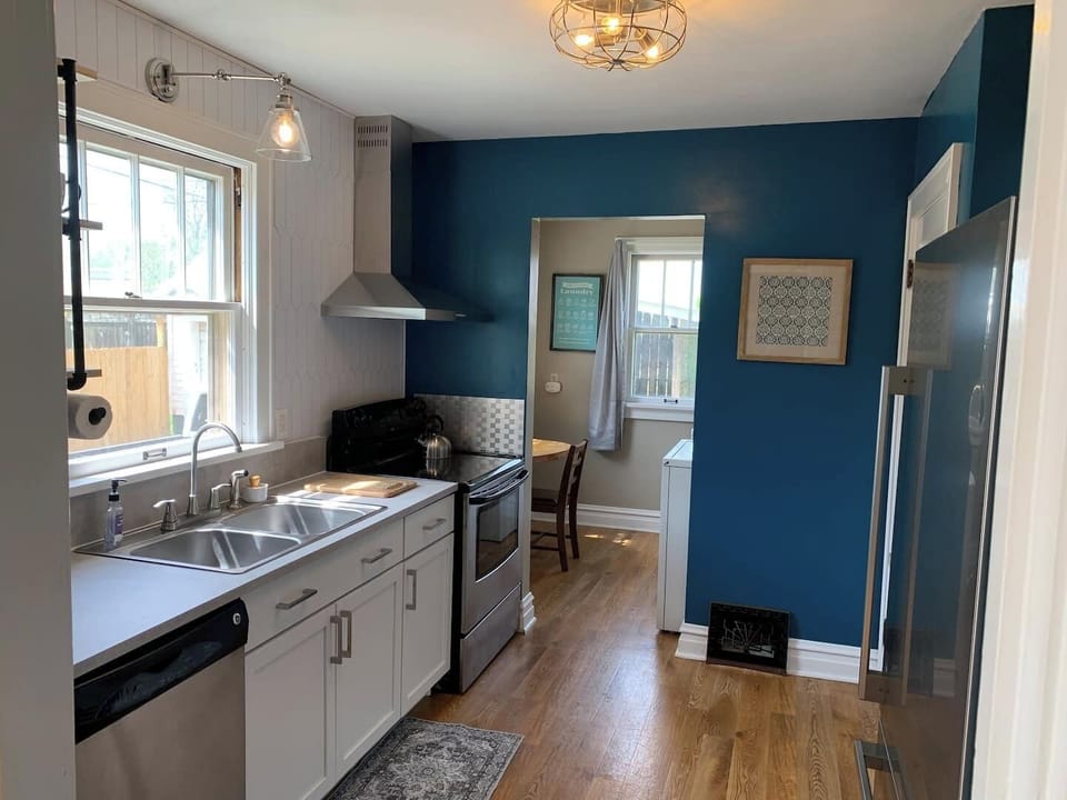 Full galley kitchen
