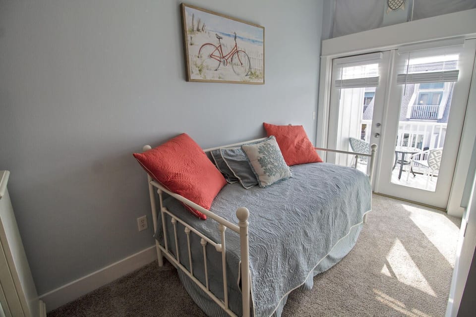 The daybed located in the master suite is sperfect for grabbing a quiet spot for reading.