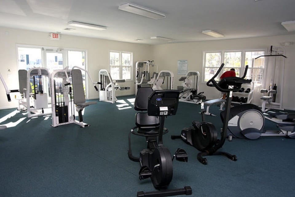 Don't worry about missing your workout, they have a fitness center.