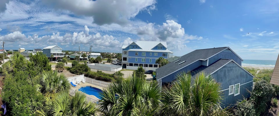 Panoramic view from balcony