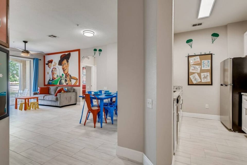 Modern open-concept dining with kitchen counter seating for casual bites and shared moments.