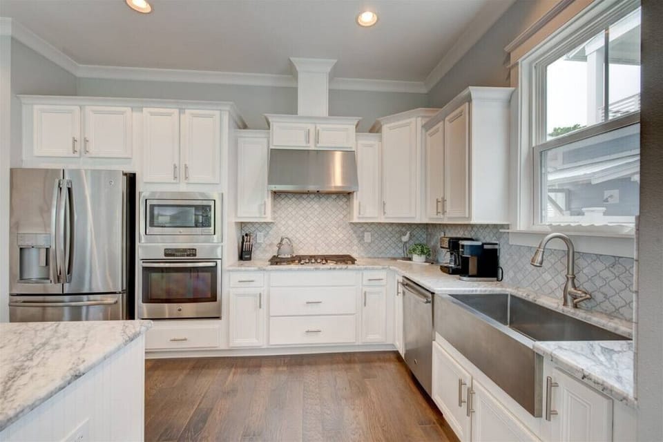 Current Situation- Custom kitchen complete with high-end appliances