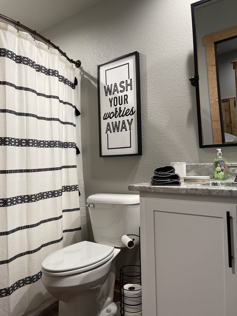Bathroom off king bedroom 1