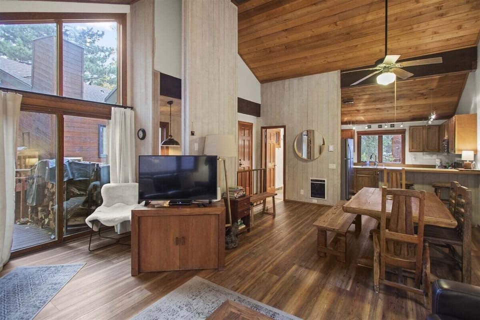 Outside Deck Access and Large HD TV
