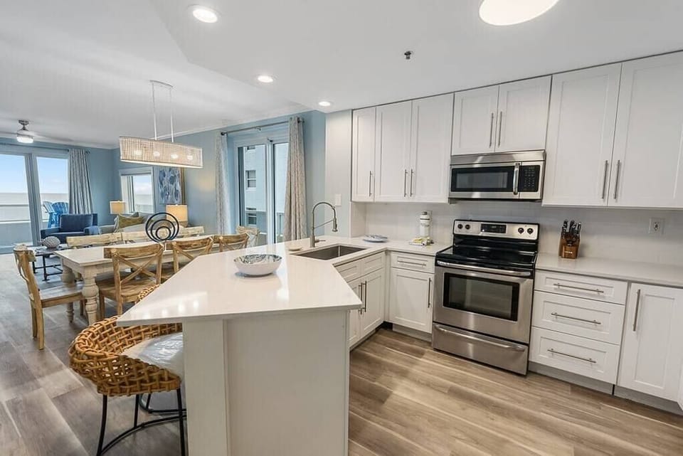 kitchen with bar
