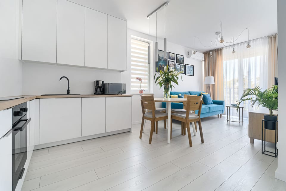 Apartment, 1 Bedroom (50) | Living area | 50-inch LED TV with cable channels, TV