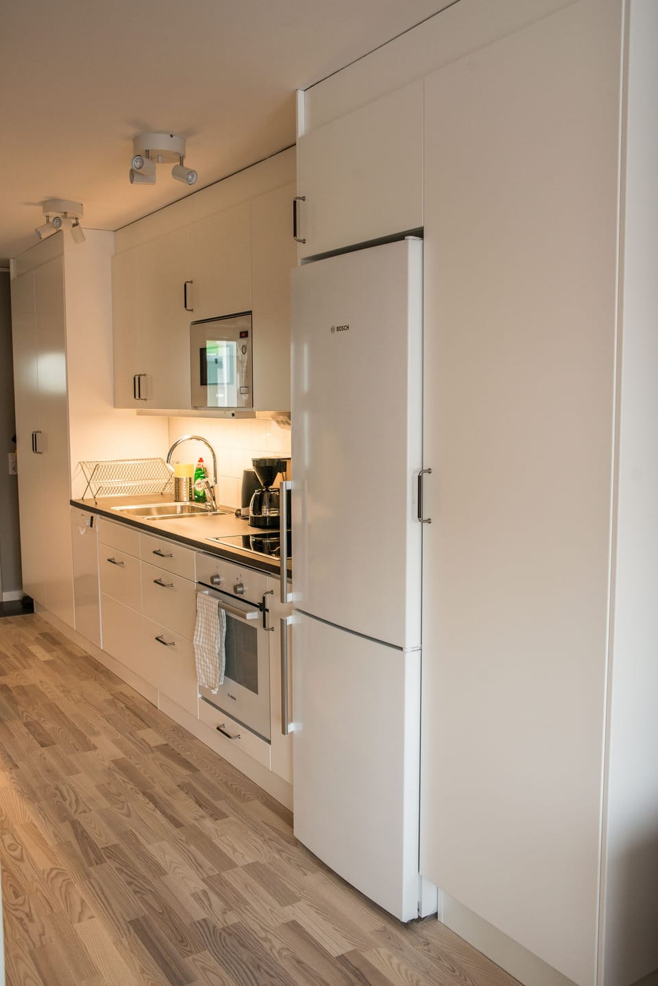 One Room Apartment | Private kitchen | Coffee/tea maker, fridge, microwave, oven