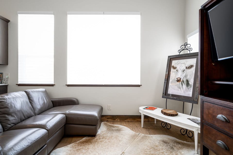 Flat screen TV available in the living room.