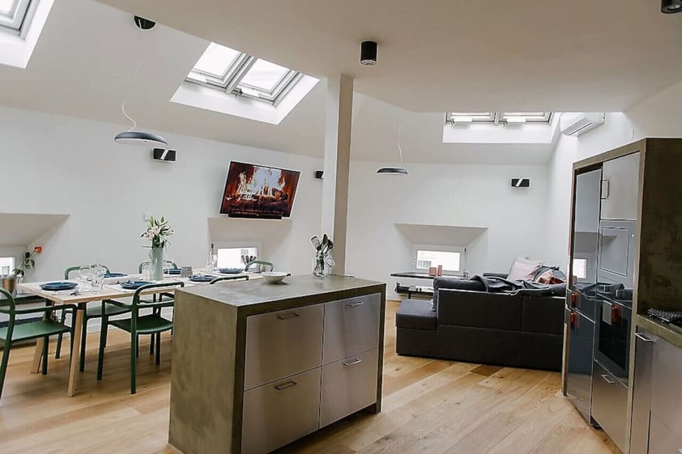 Kitchen island perfect for food preparation