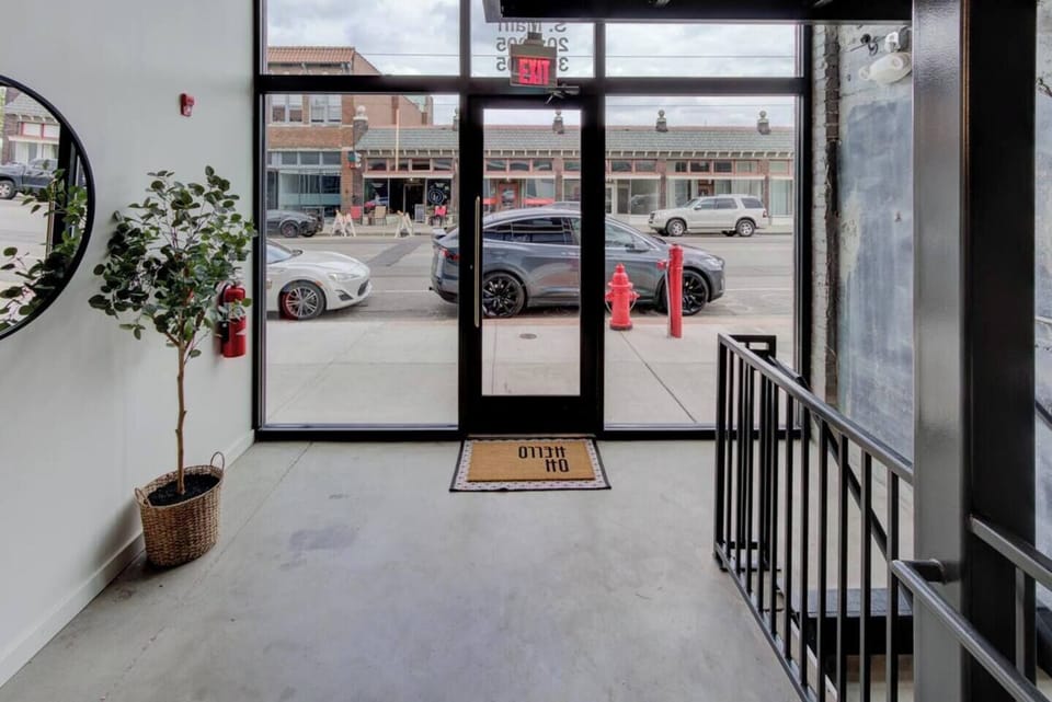 Entranceway to the building and to your apartment.