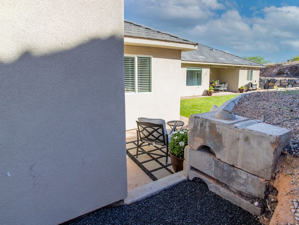 Entrance to patio