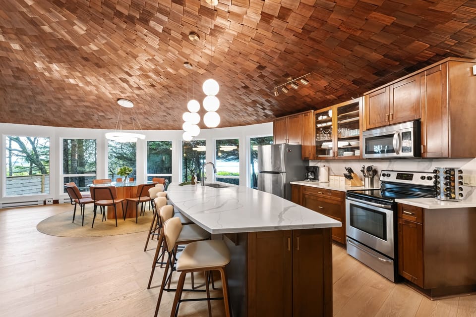 kitchen and dining