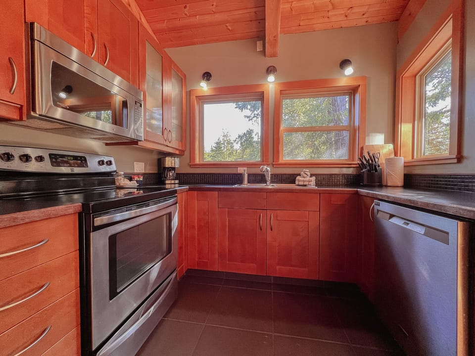 Fully stocked kitchen
