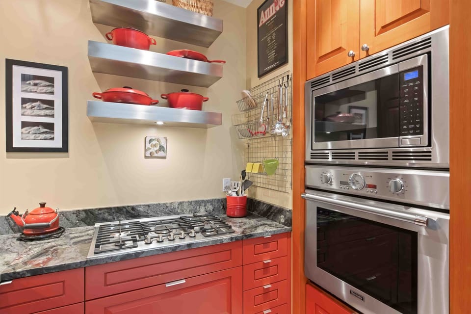 Fully stocked kitchen
