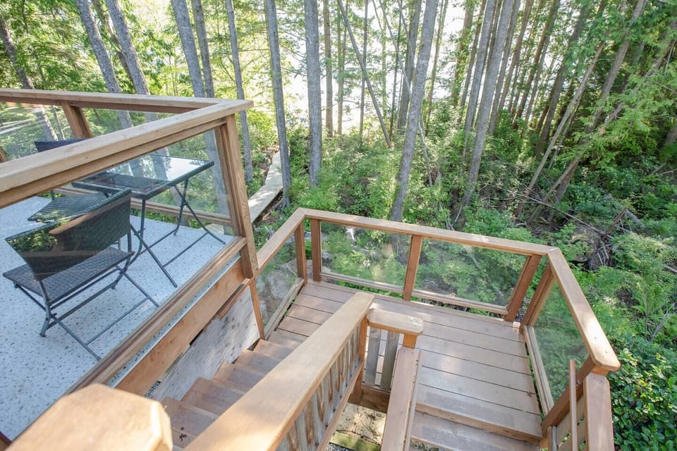 Stairs to the boardwalk