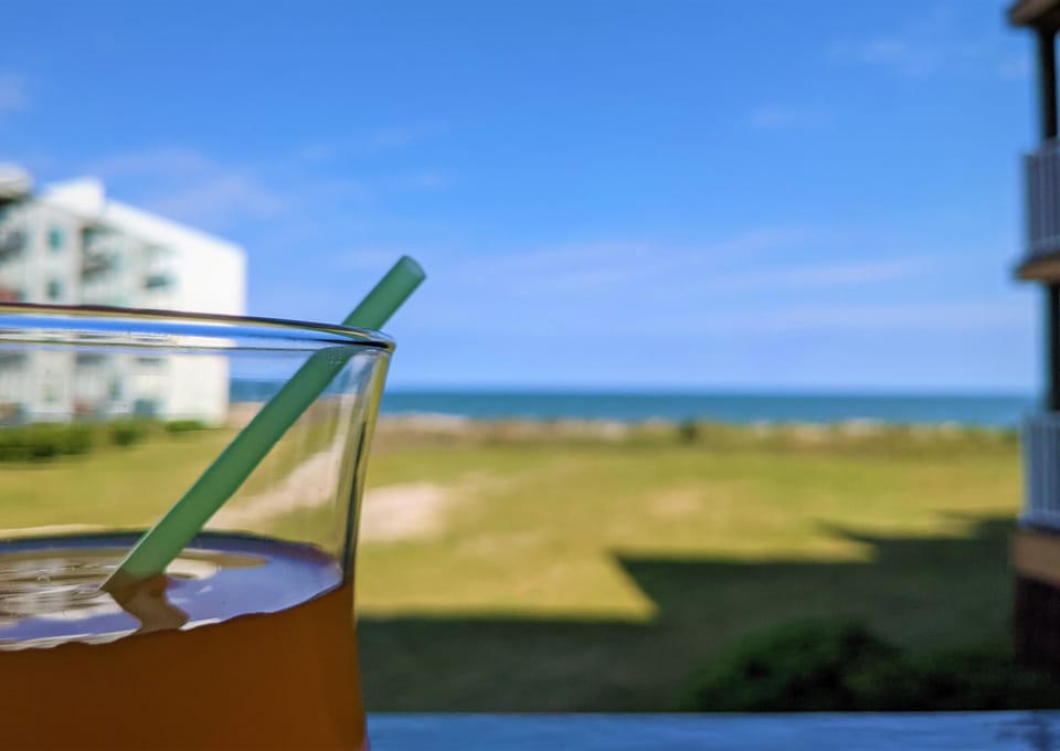 View from the covered deck
