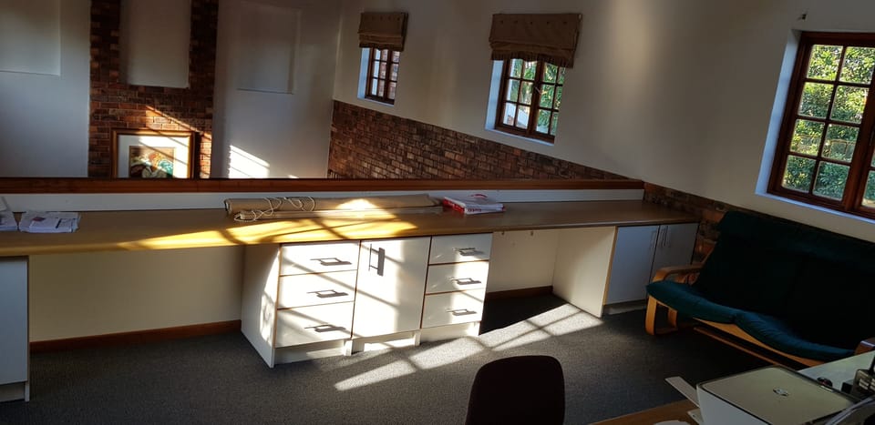 Upstairs double volume office