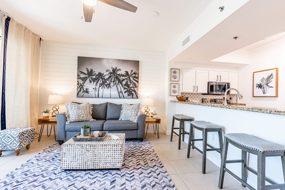 Living Room and Bar Area