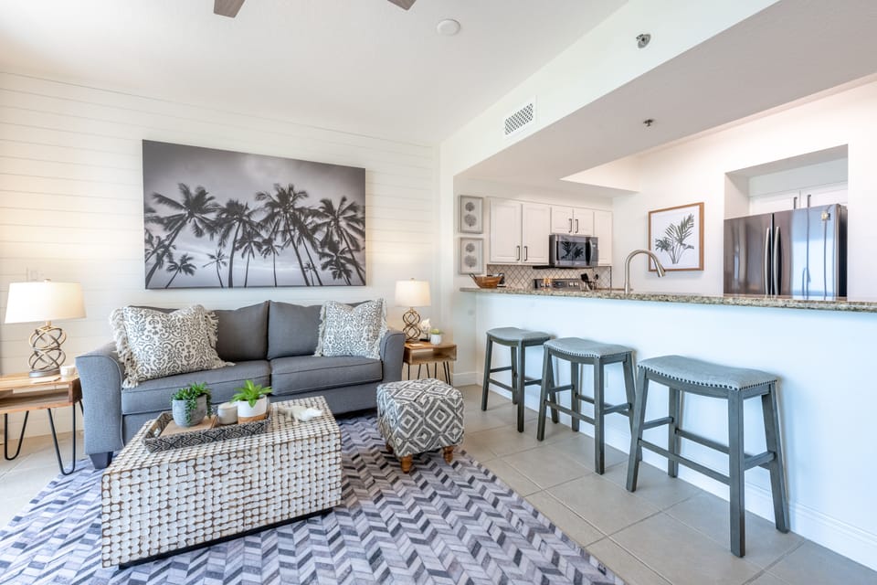 Living Room and Bar Area