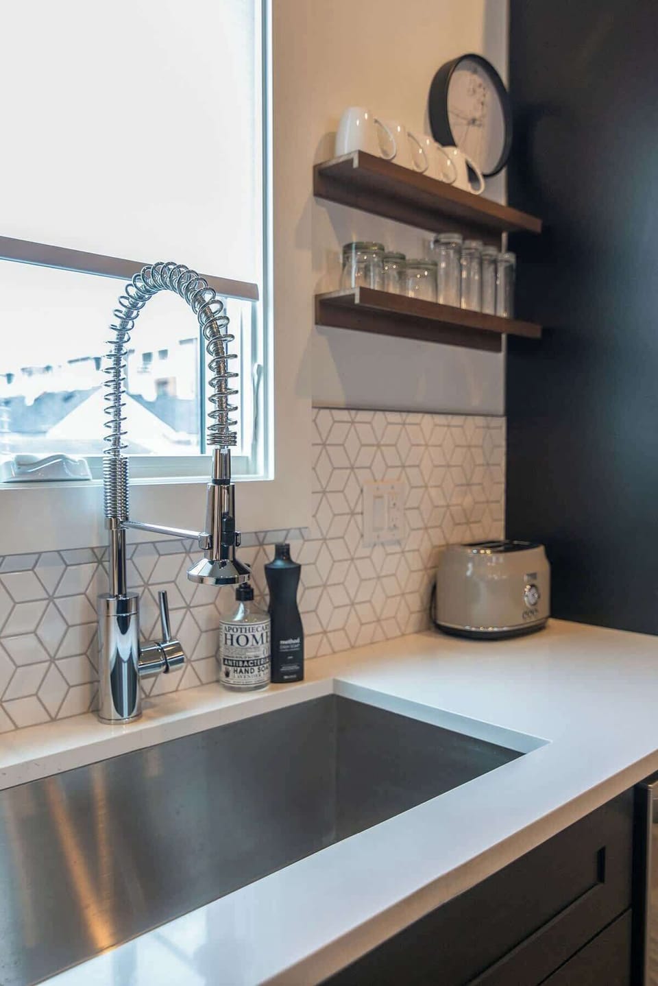 Enjoy effortless kitchen cleanup with our deep sink.