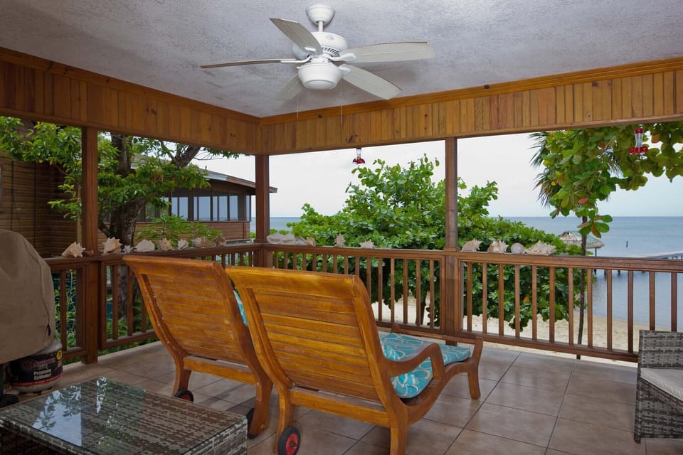 Open porch with BBQ