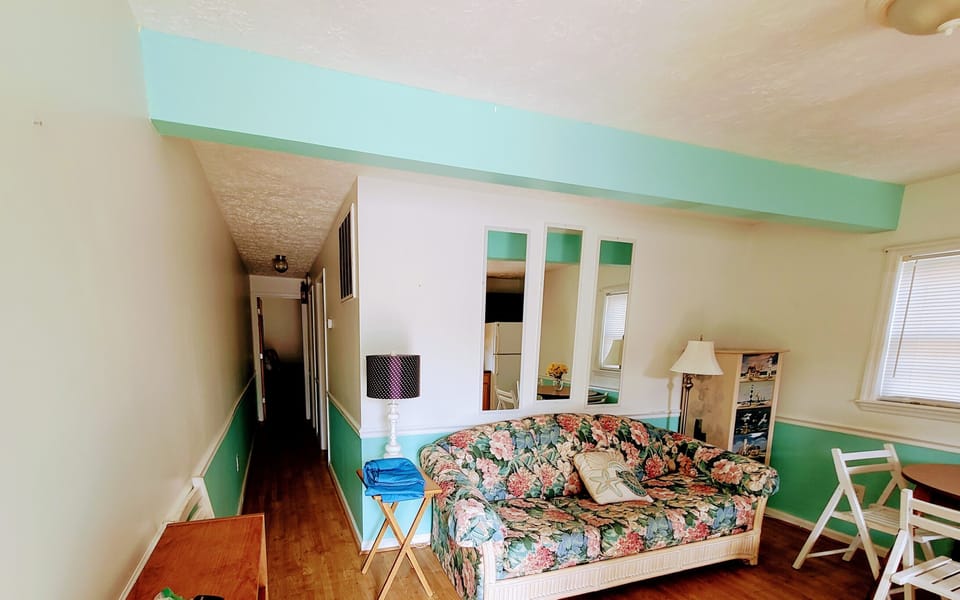 living room leads to bedrooms