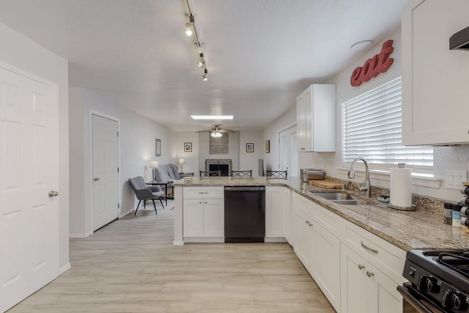 Large open kitchen,  open to the living room and dining room. 