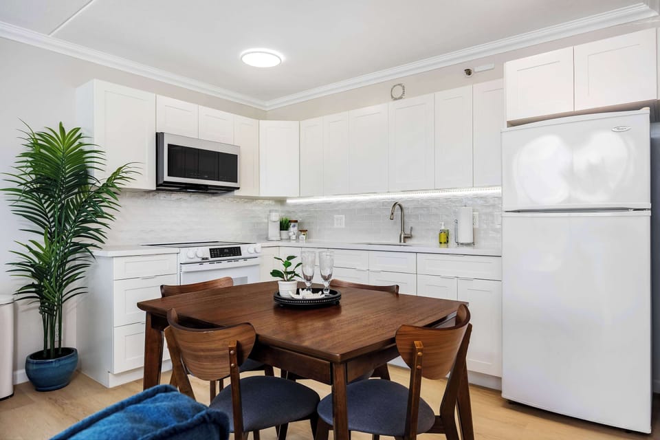 Prepare your favorite meals in your fully-equipped kitchen and share them together in the dining area.