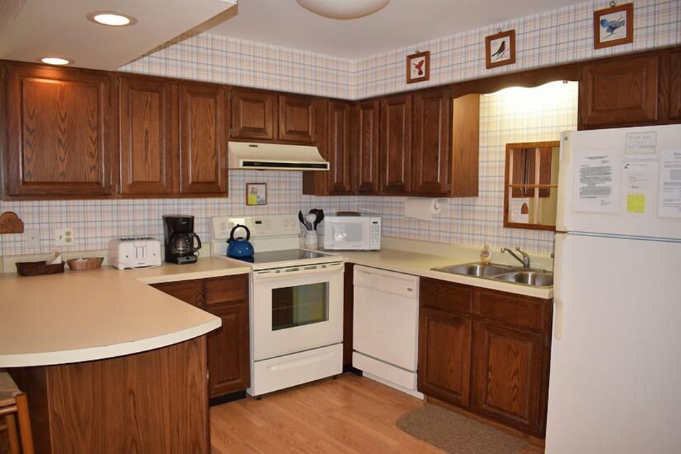 Fully Equipped Kitchen with everything needed to prepare meals.