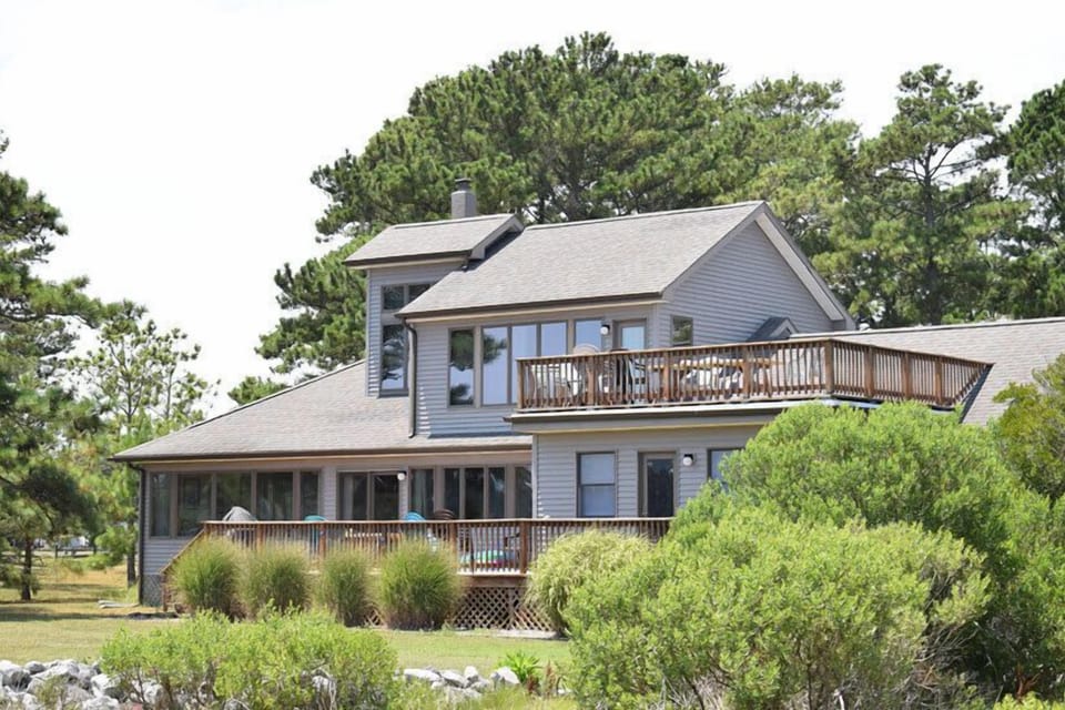 Great Waterview decks at this wonderful home.