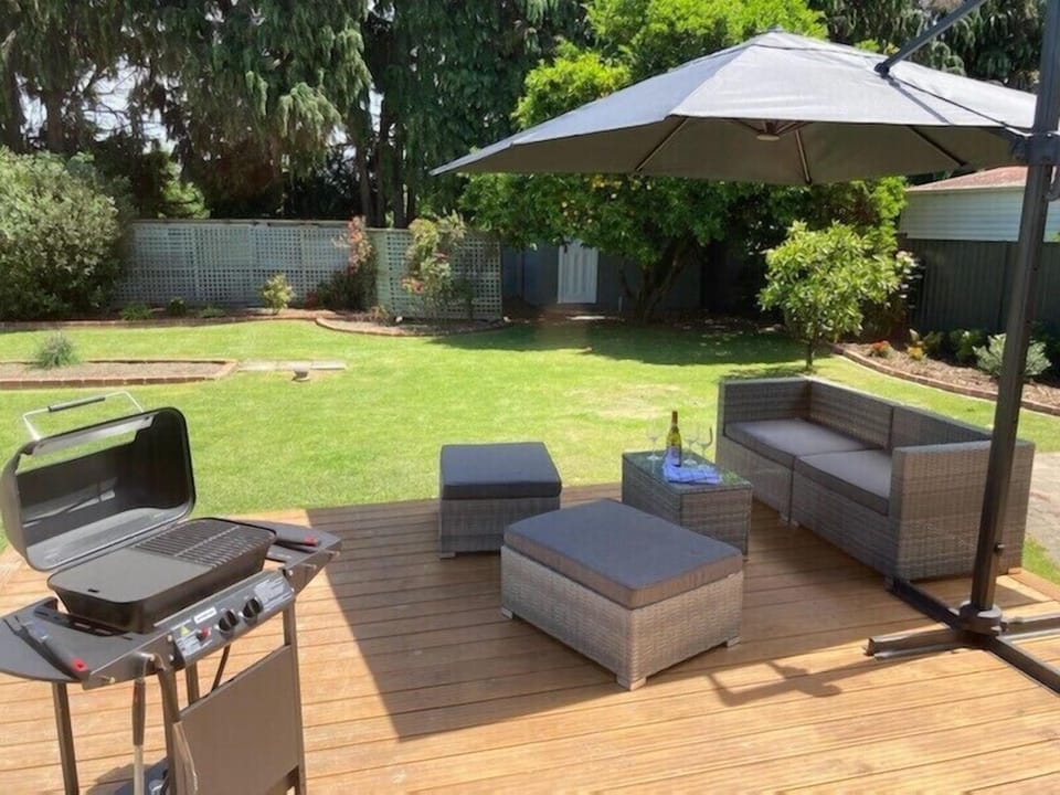 Deck and garden
