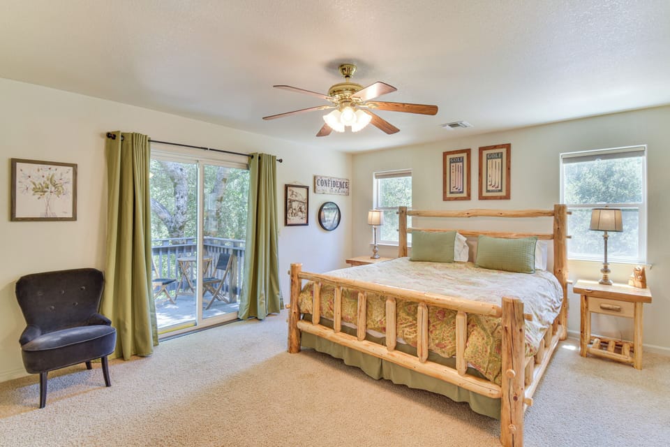 Bedroom 1 | King Bed | Private Balcony | Upper Level