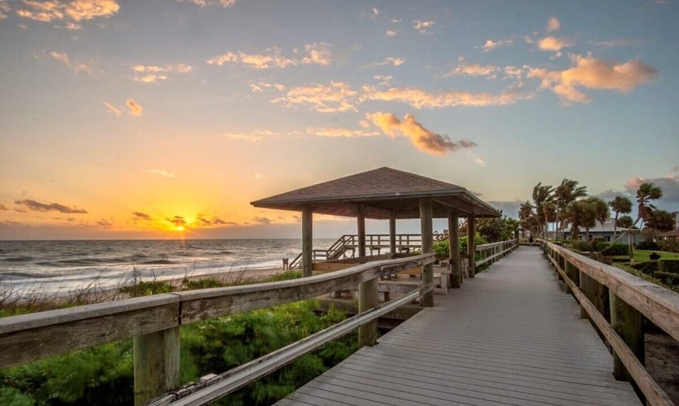 Stroll along the boardwalk for unforgettable sunrises