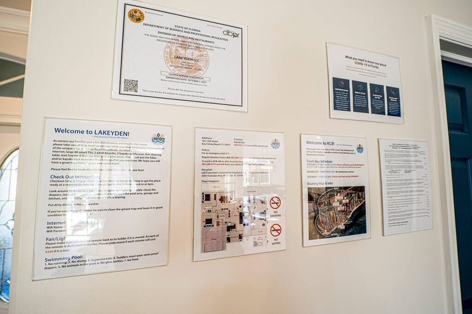 Simple and organized guidelines for all our guests.