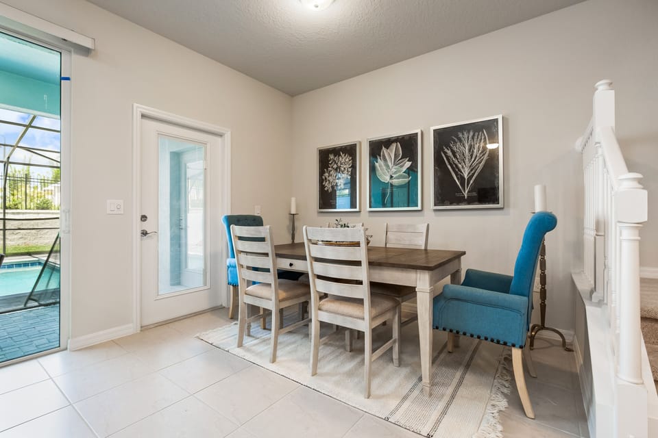 View 2 of Beautiful Dining Room Table Seating 6