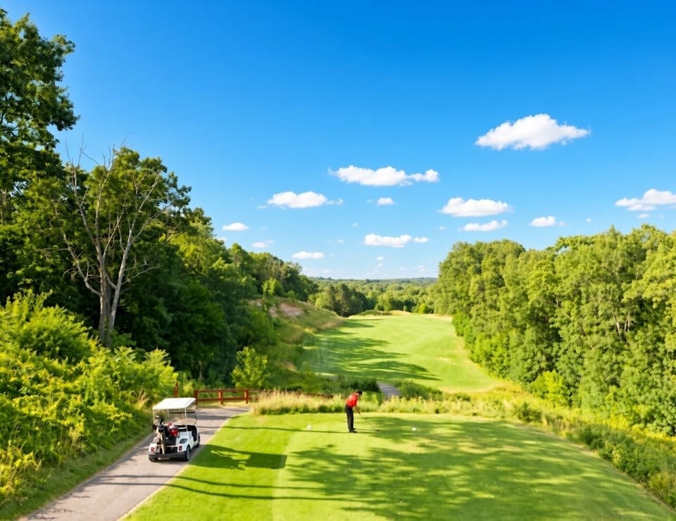 Golf Course • Fairway with Cart Path Views