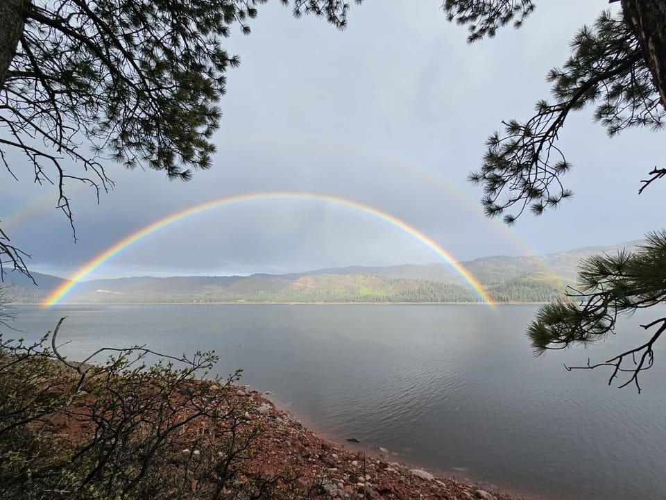 Double Rainbows are common after the rain.