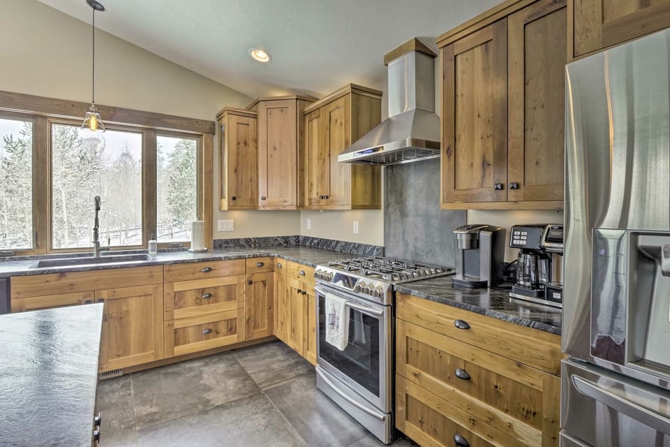 This chef's kitchen has all that is needed.