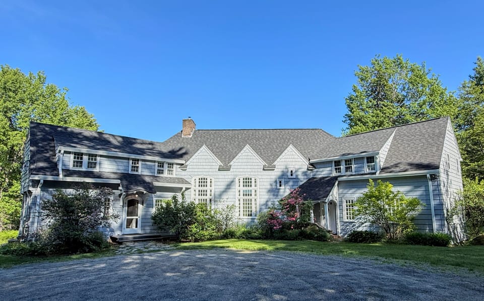 This grand estate blends old-world charm with modern comforts, offering a chateau-like ambiance
