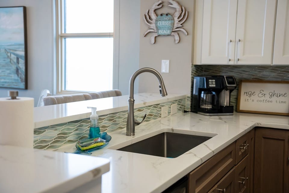 Kohler faucet and extra deep sink