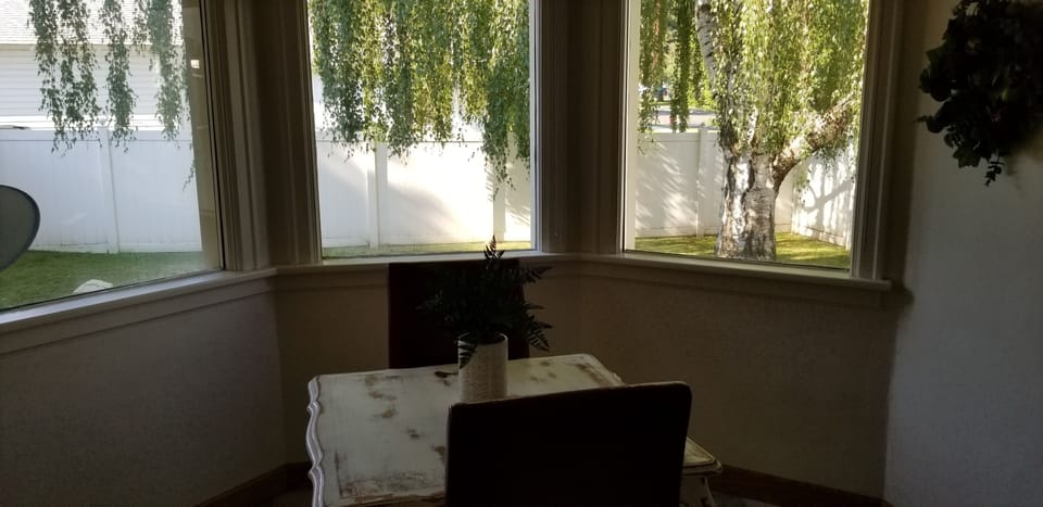 Dining area for your morning coffee