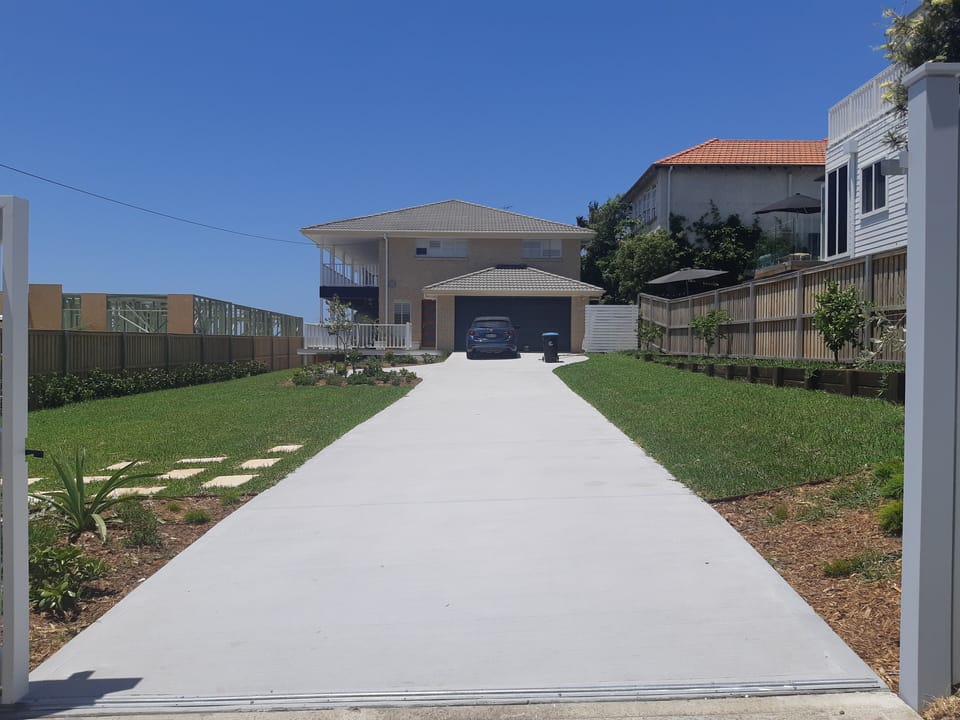 Ample on-site parking, basketball ring, room for backyard cricket and waterplay