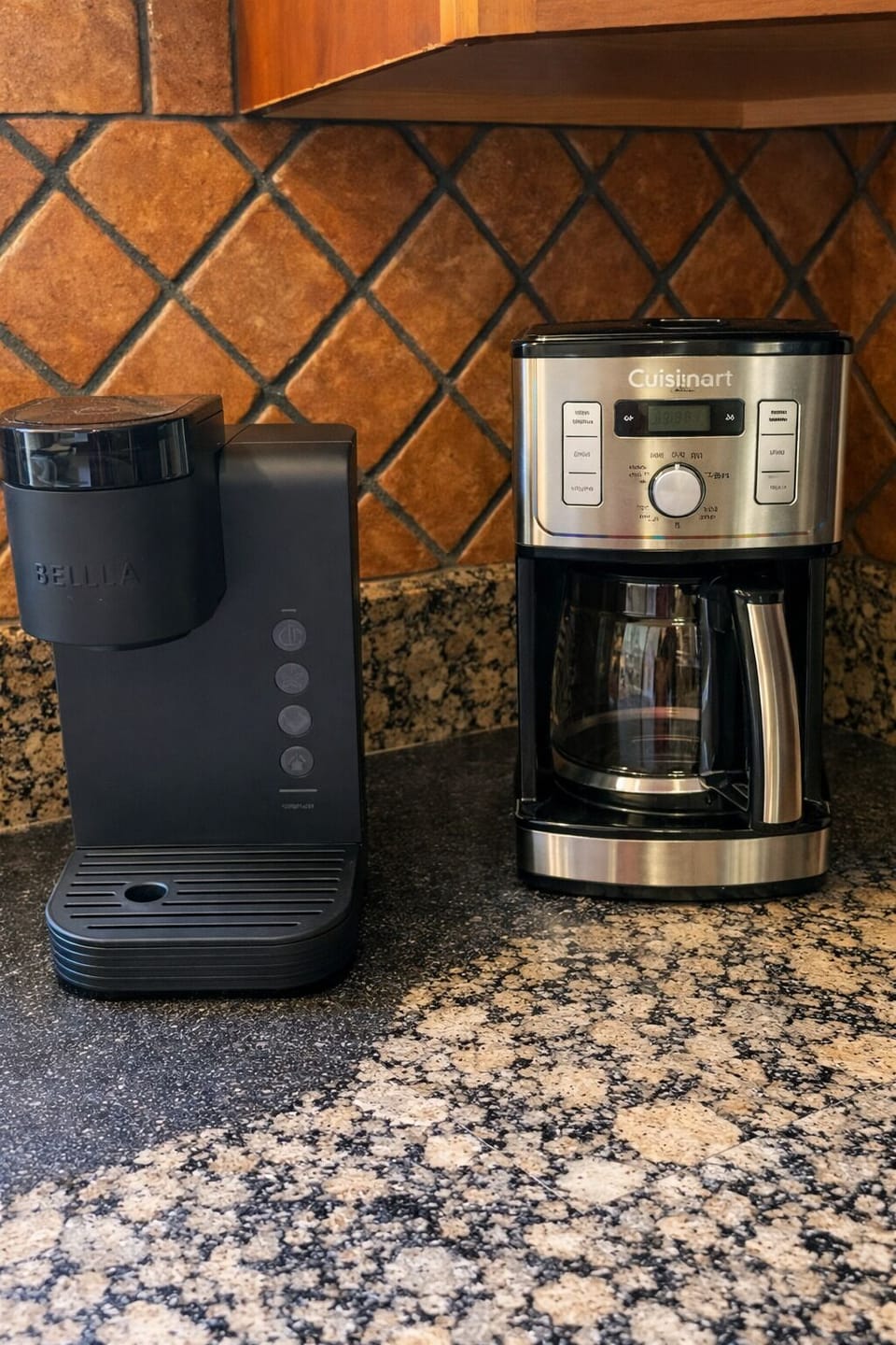 Coffee station with drip and K‑Cup options