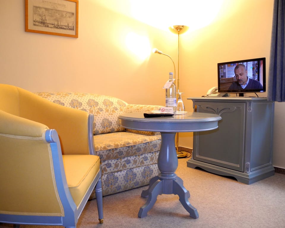 Single Room | Living area | Flat-screen TV