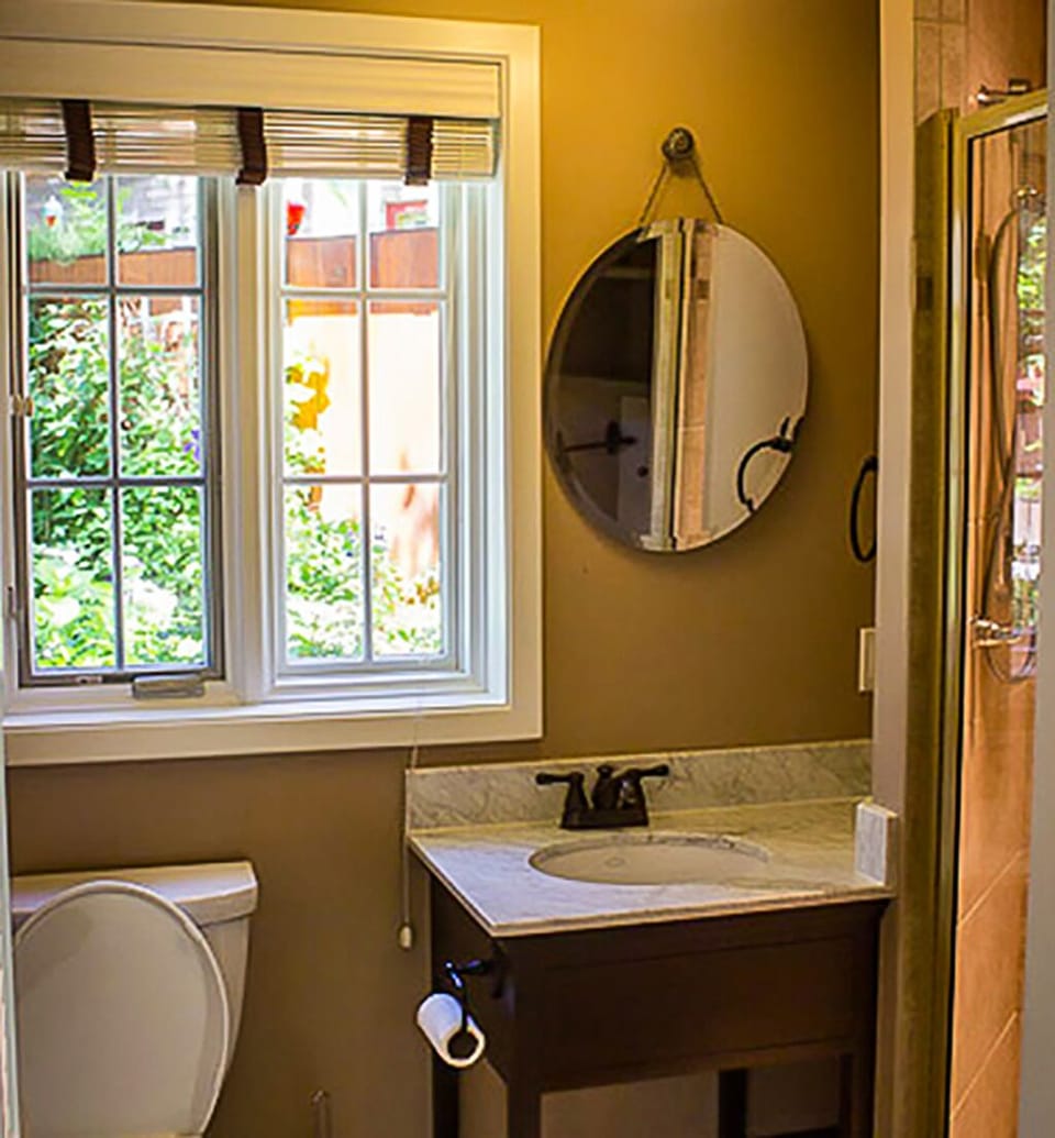 Private Master Bathroom with Standing Shower.