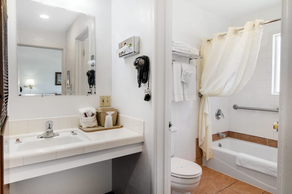 Suite, 2 Bedrooms | Bathroom | Shower, free toiletries, hair dryer (on request), towels