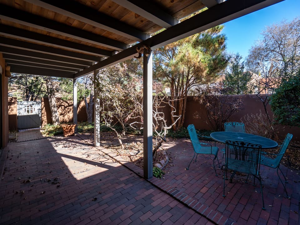 Fenced In Patio Dining